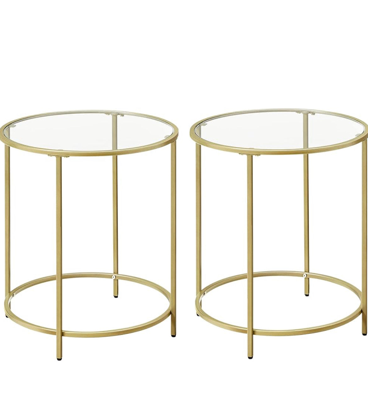 Beistelltisch Metall gold