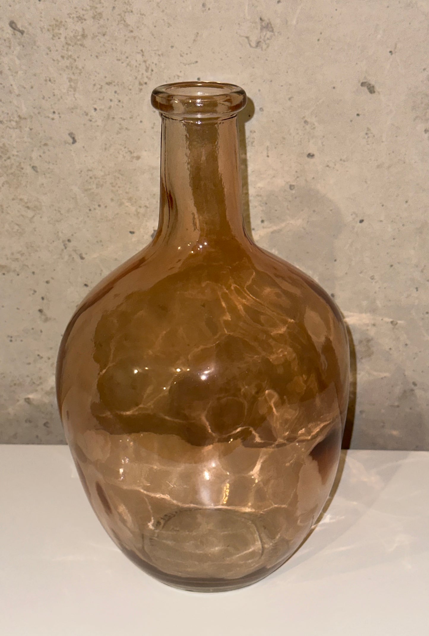 Ballonvase rosè/braun