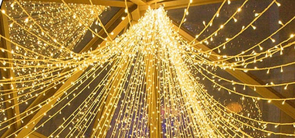 Lichtervorhang 3x6m