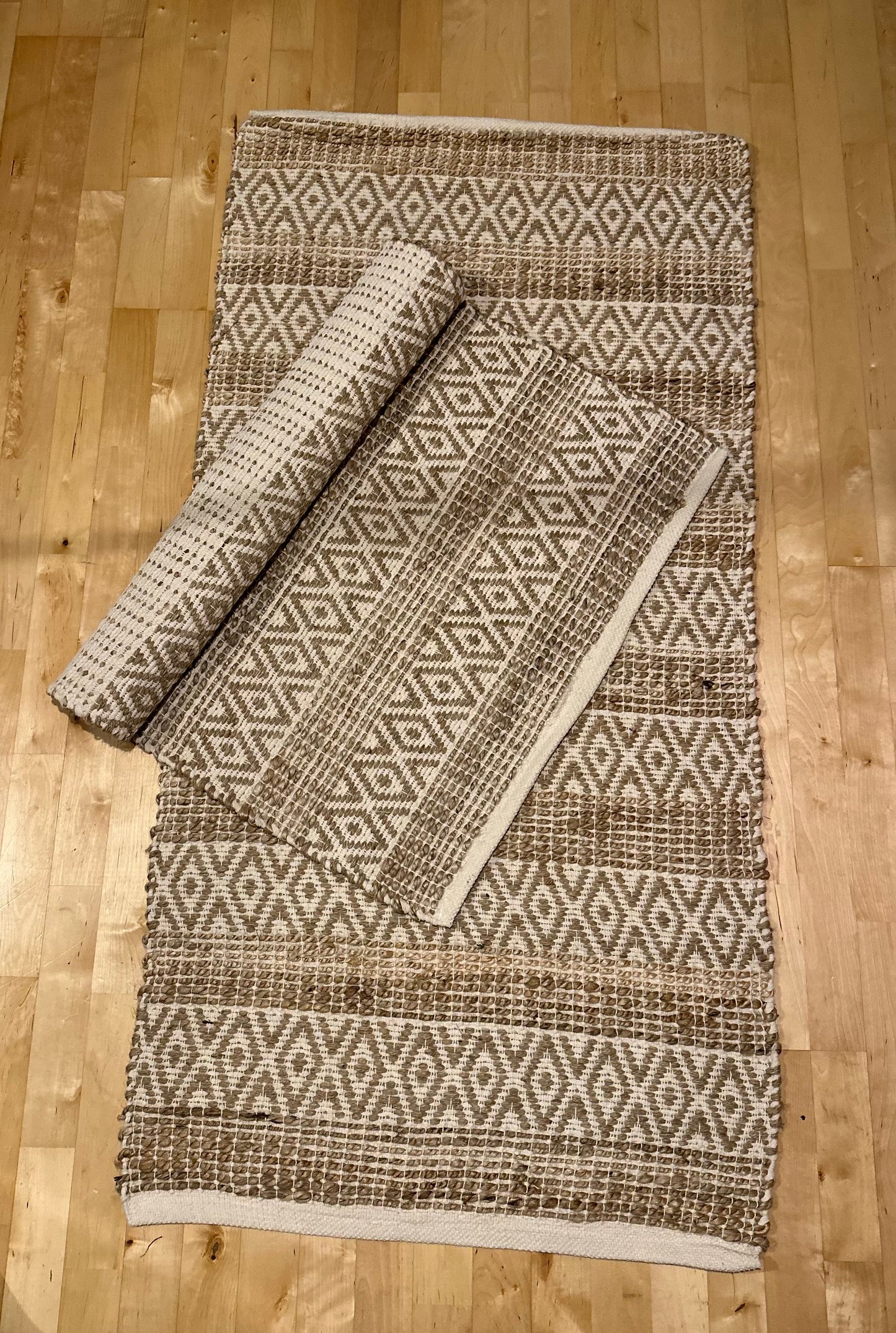 Teppich Jute/Baumwolle Muster