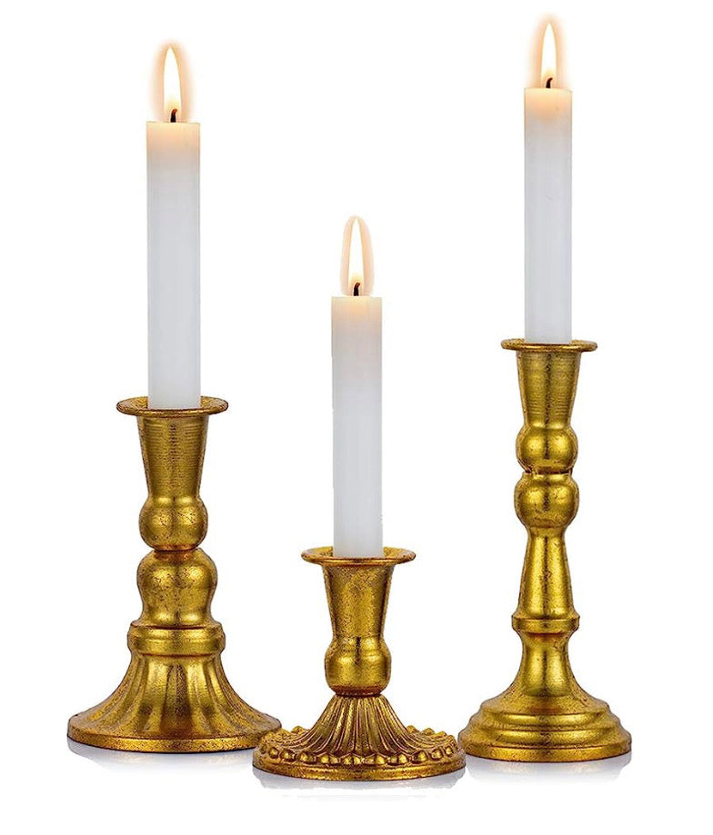 Kerzenständer Metall gold