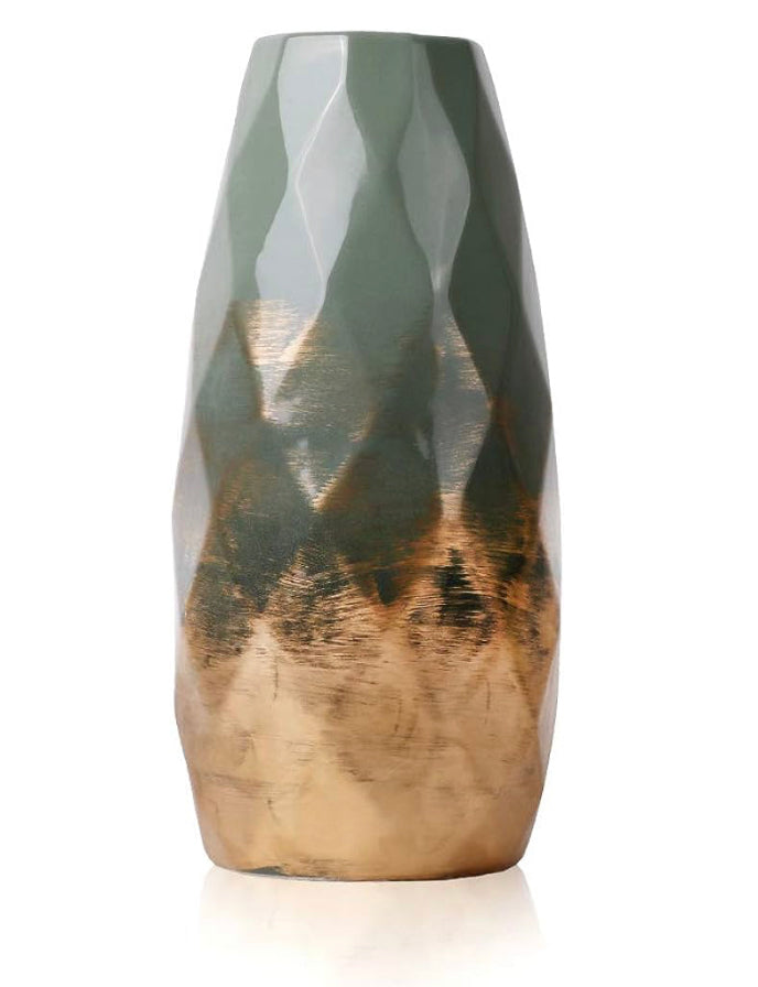 Vase grün/gold