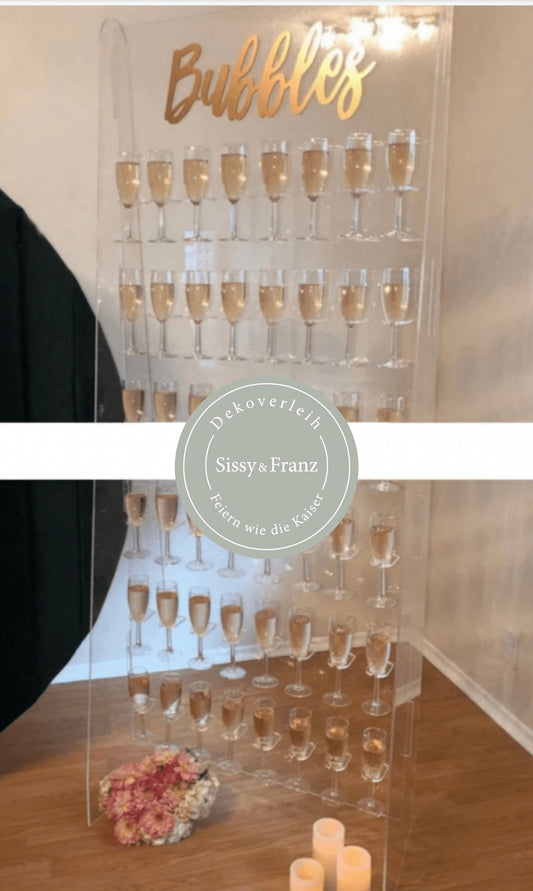 Champagner Display/Wand